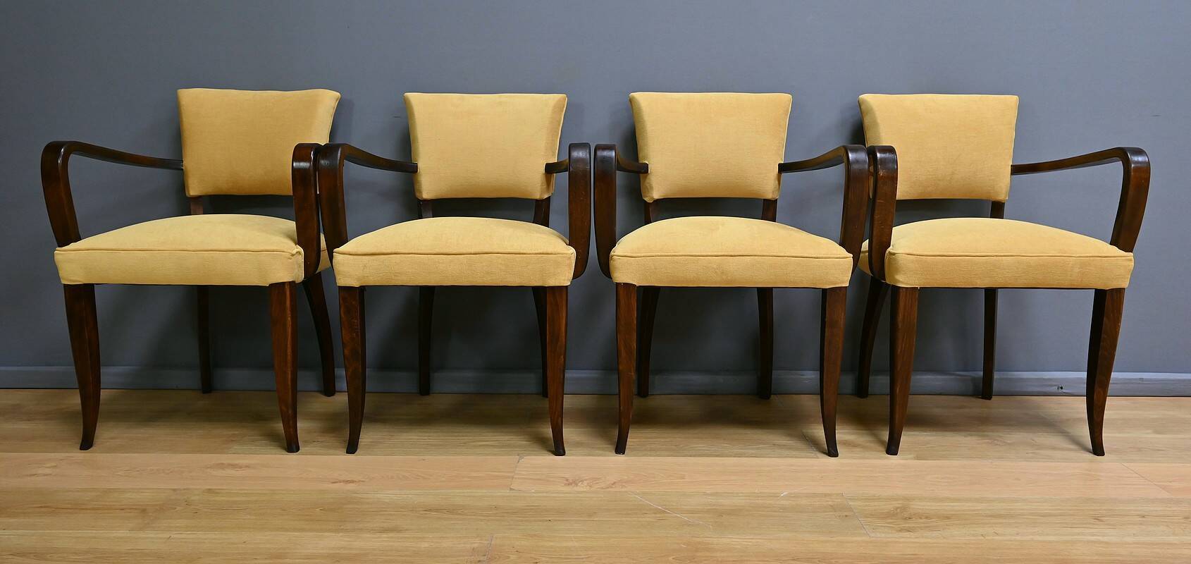 Set of 4 Bridge Armchairs, Art Deco – 1940
