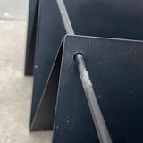 Postmodern Italian metal magazine rack, 1980s