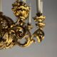 Carved and Gilded Wood Chandelier, 18 Arms of Light, Italy Circa 1880