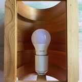 Mid-Century Modern Pine Veneer Wall Lamp by Translandia, Denmark 1960s