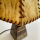 Lampe terre scarifiée, câble 2 M tissu, abat-jour