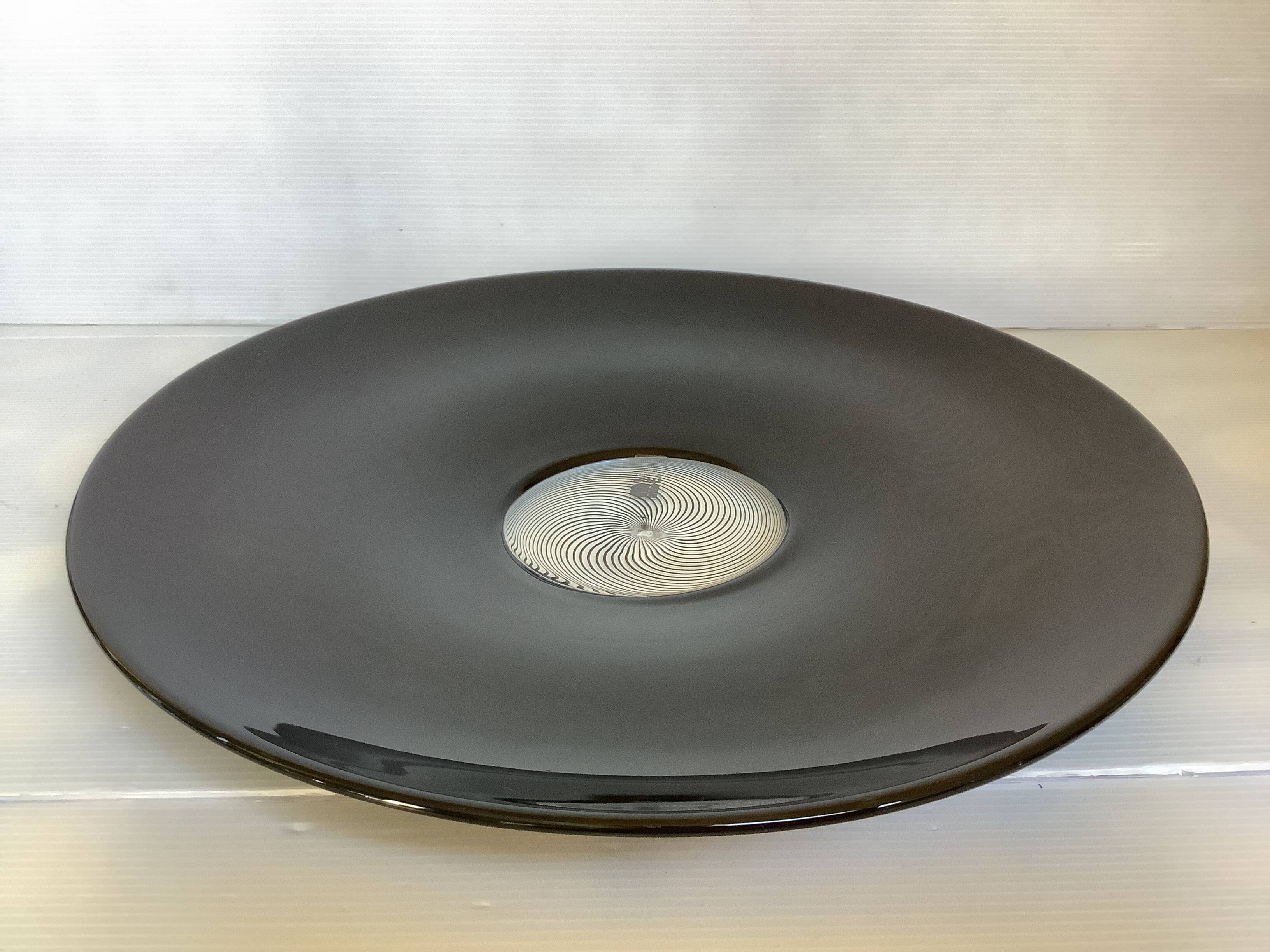 Murano Itre Vetri large spiral dish bowl