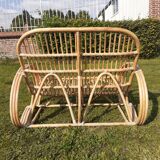 Vintage rattan sofa