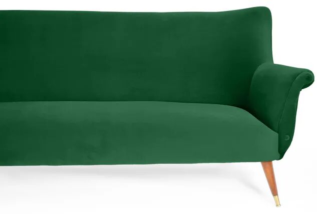 Sofa after renovation, 1960s, bottle green.