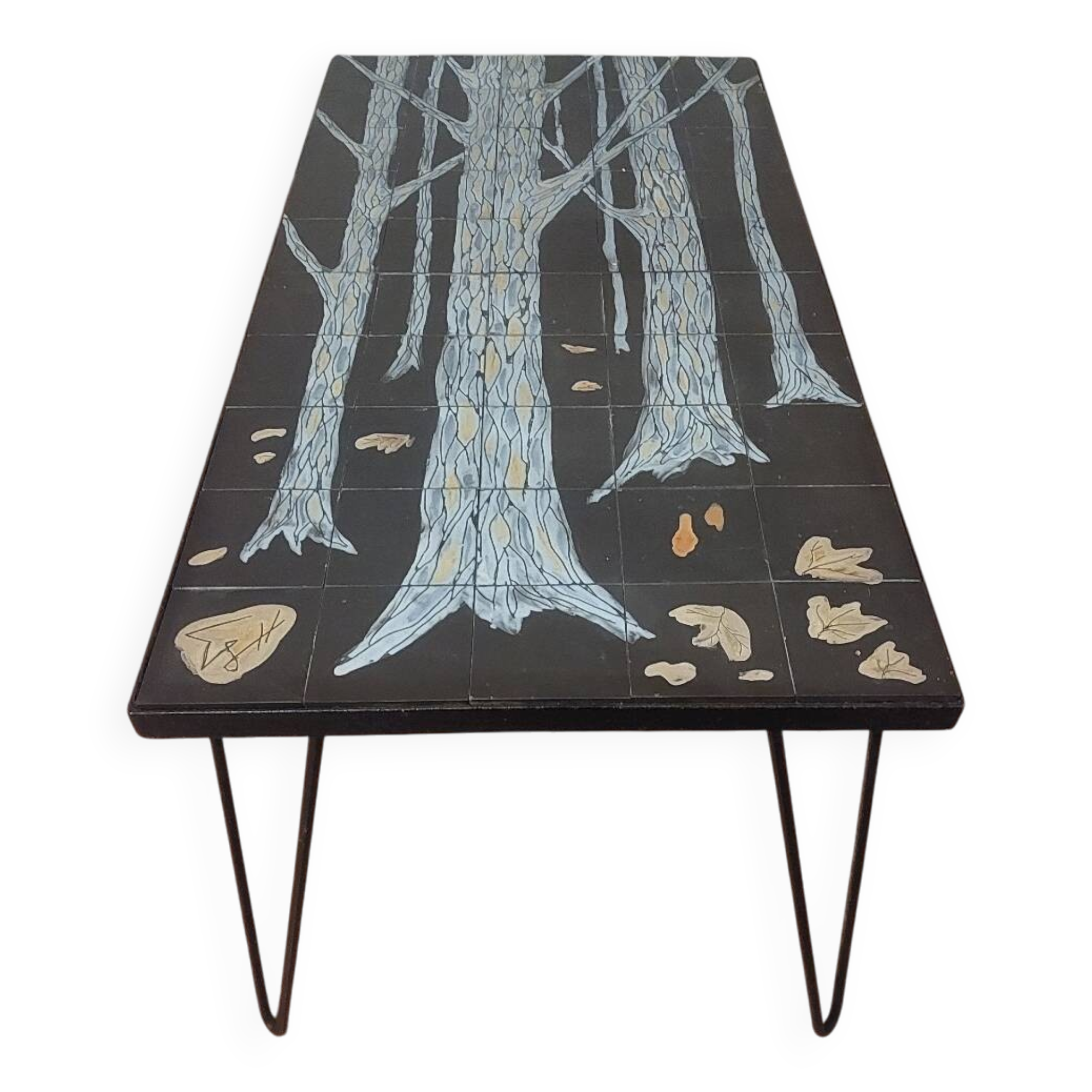 Tiled coffee table from the 60s/70s