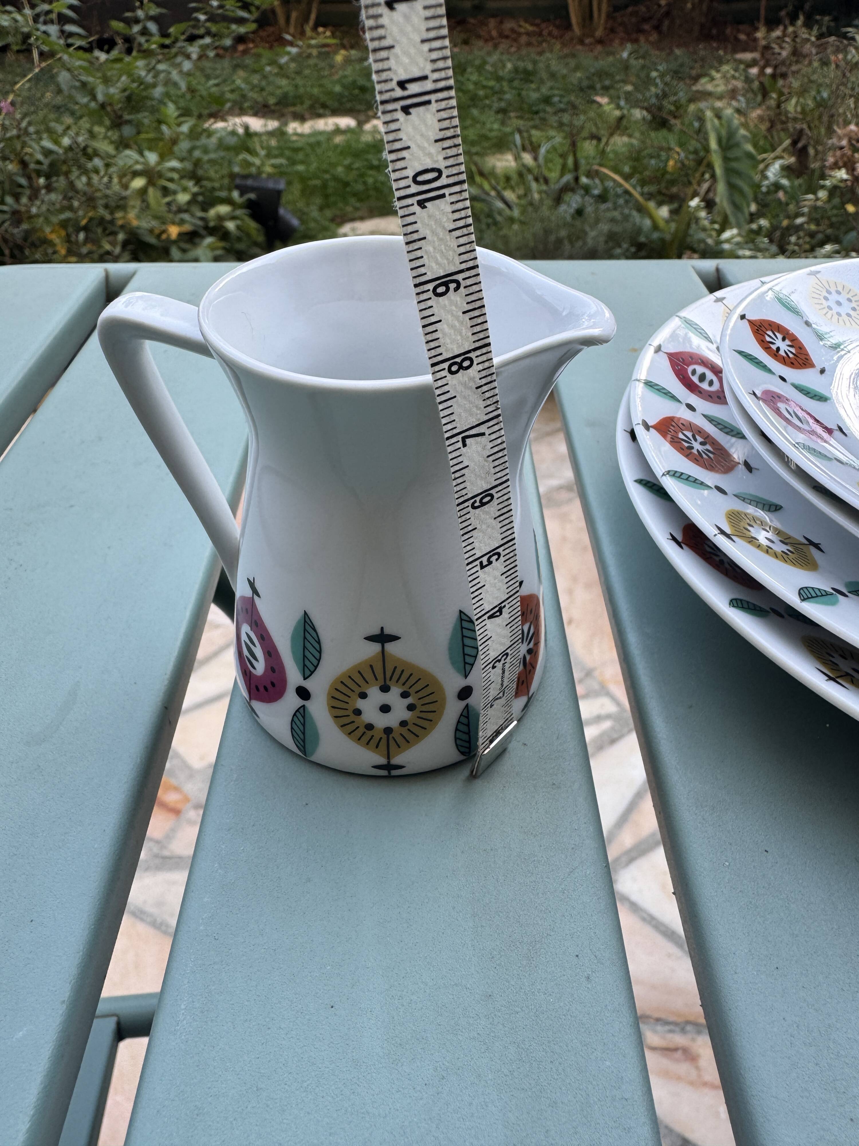 Vintage tea service from the 70s – Schirnding Bavaria – 2 cups + plates