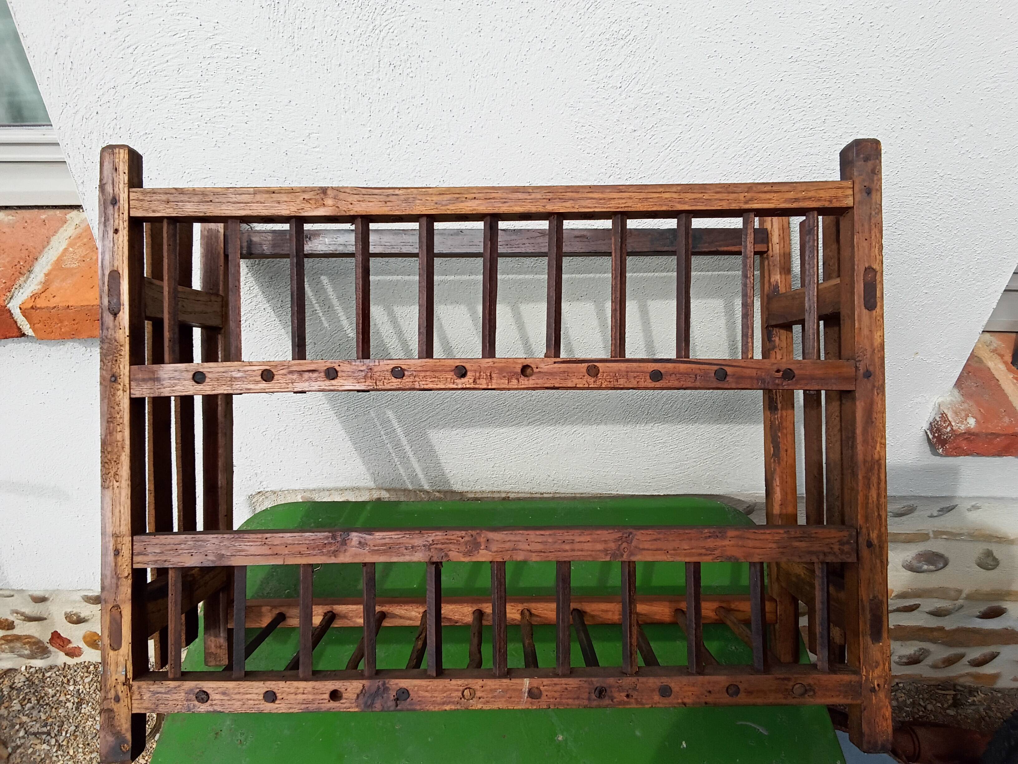 Wooden wall shelf