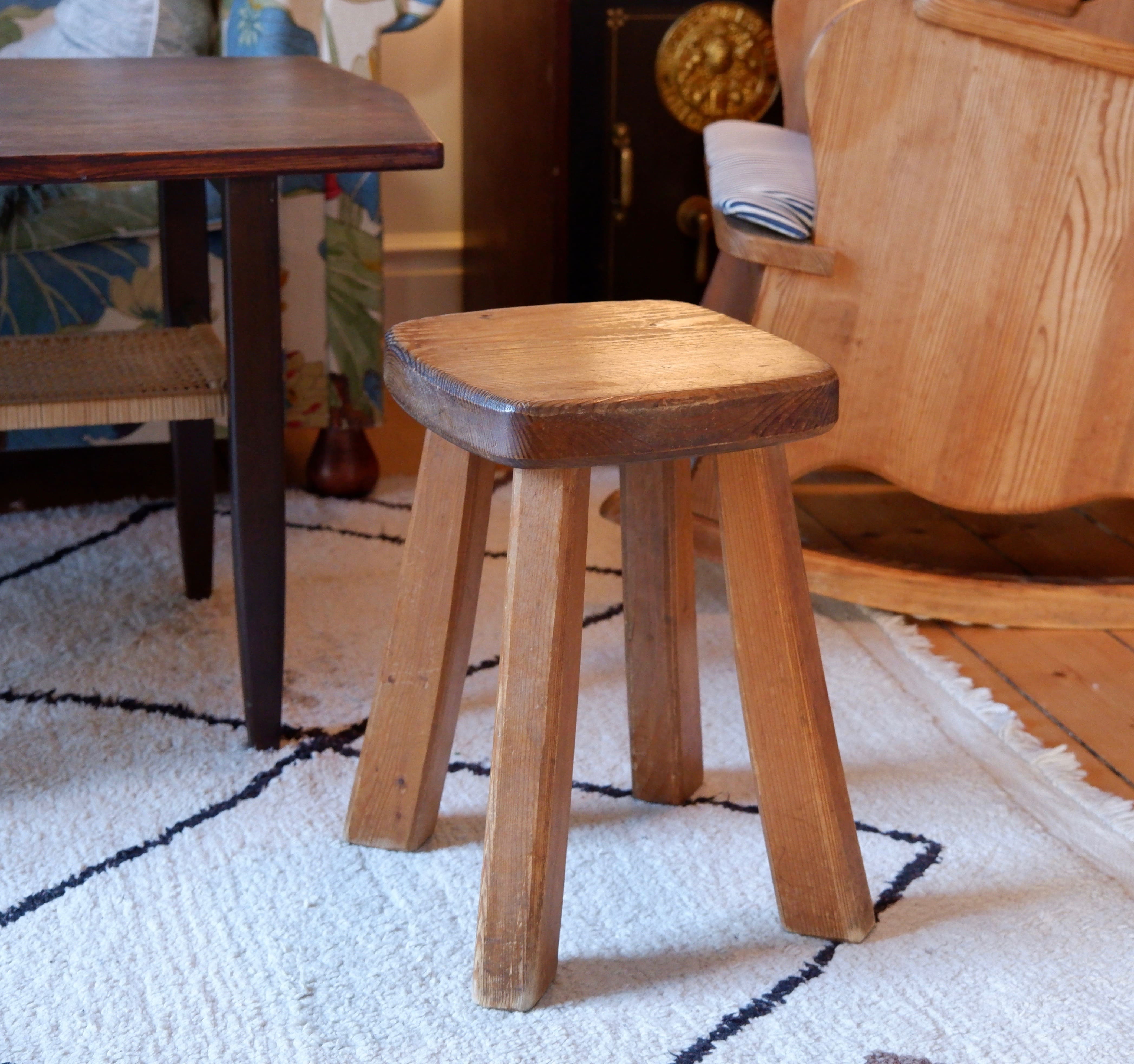Stool in pin, france circa 1960