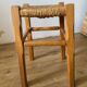 Tabouret bois paille