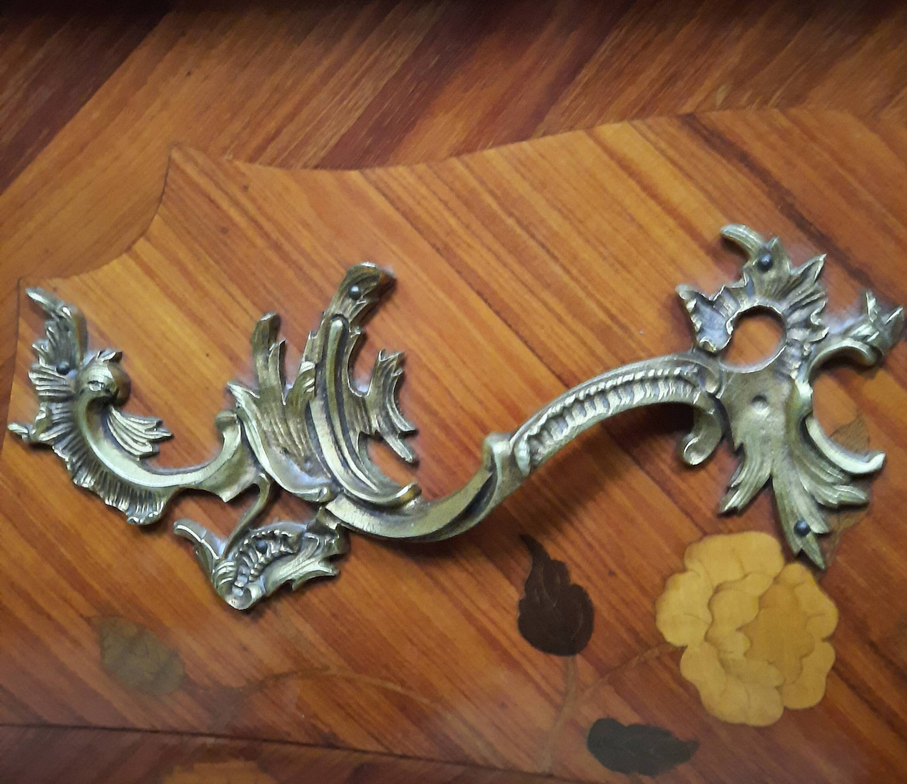 Louis XV style marquette chest of drawers