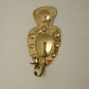 Pair of Swedish brass wall lights from the mid-century by S. Fong.