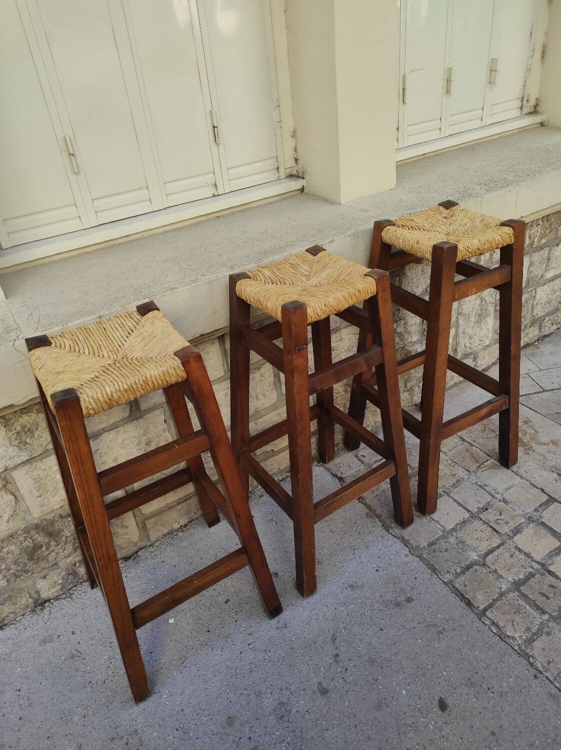 Brutalist high stools