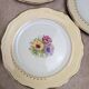 Set of 10 vintage dessert plates L’amandinoise Coopélia