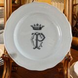 English earthenware service, CP monogram, ducal crown, 109 pieces