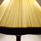 1950's floor lamp in mahogany and brass