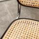 Pair of black Breuer b32 chairs and cannage