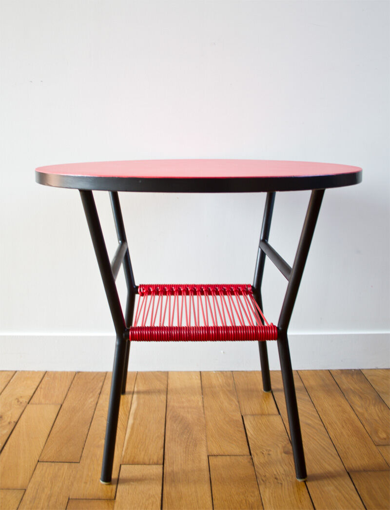 Table low red scoubidou