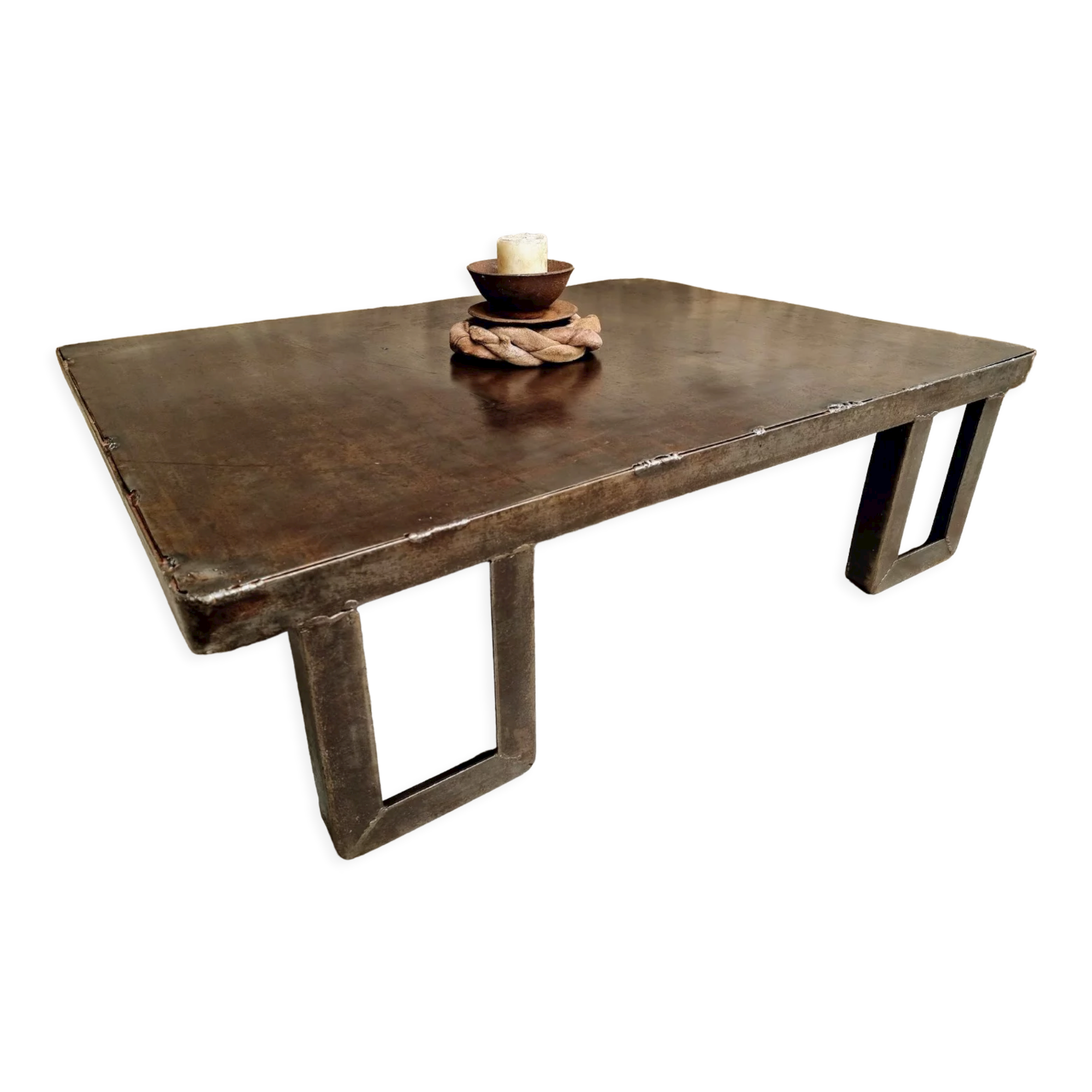 Industrial coffee table pallet table blank steel