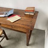 Table de ferme en chêne XVIIIème