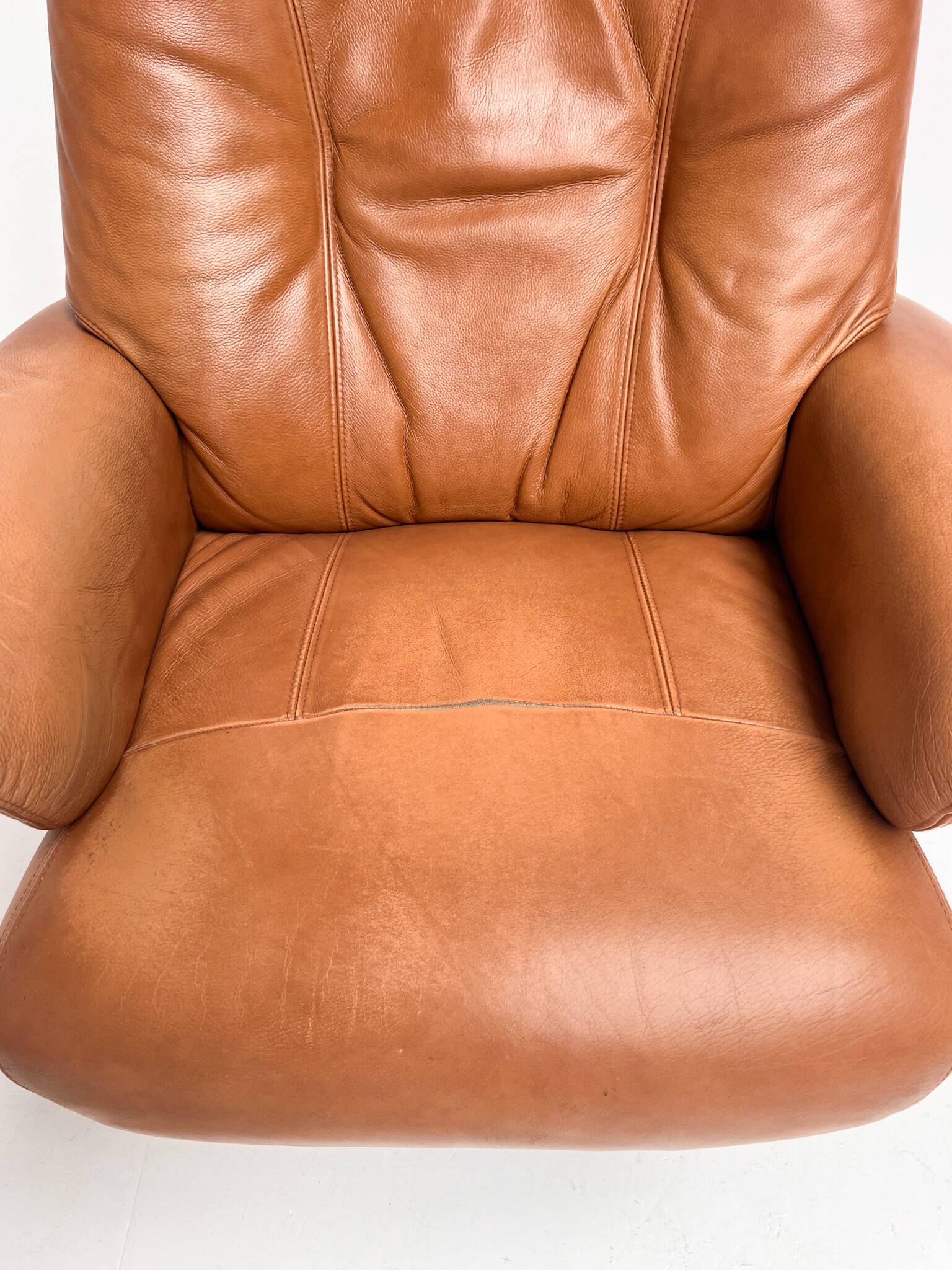 Hjort Knudsen relax chair with ottoman, 1990’s