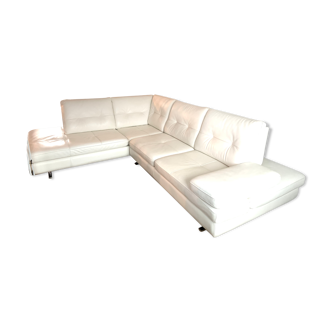 Full grain leather corner sofa