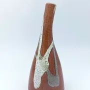 Single-flower vase in glazed stoneware from Nault pottery – Saint-Amand-en-Puisaye