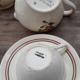 Tea service Sarreguemines "Armelle" 27 pieces