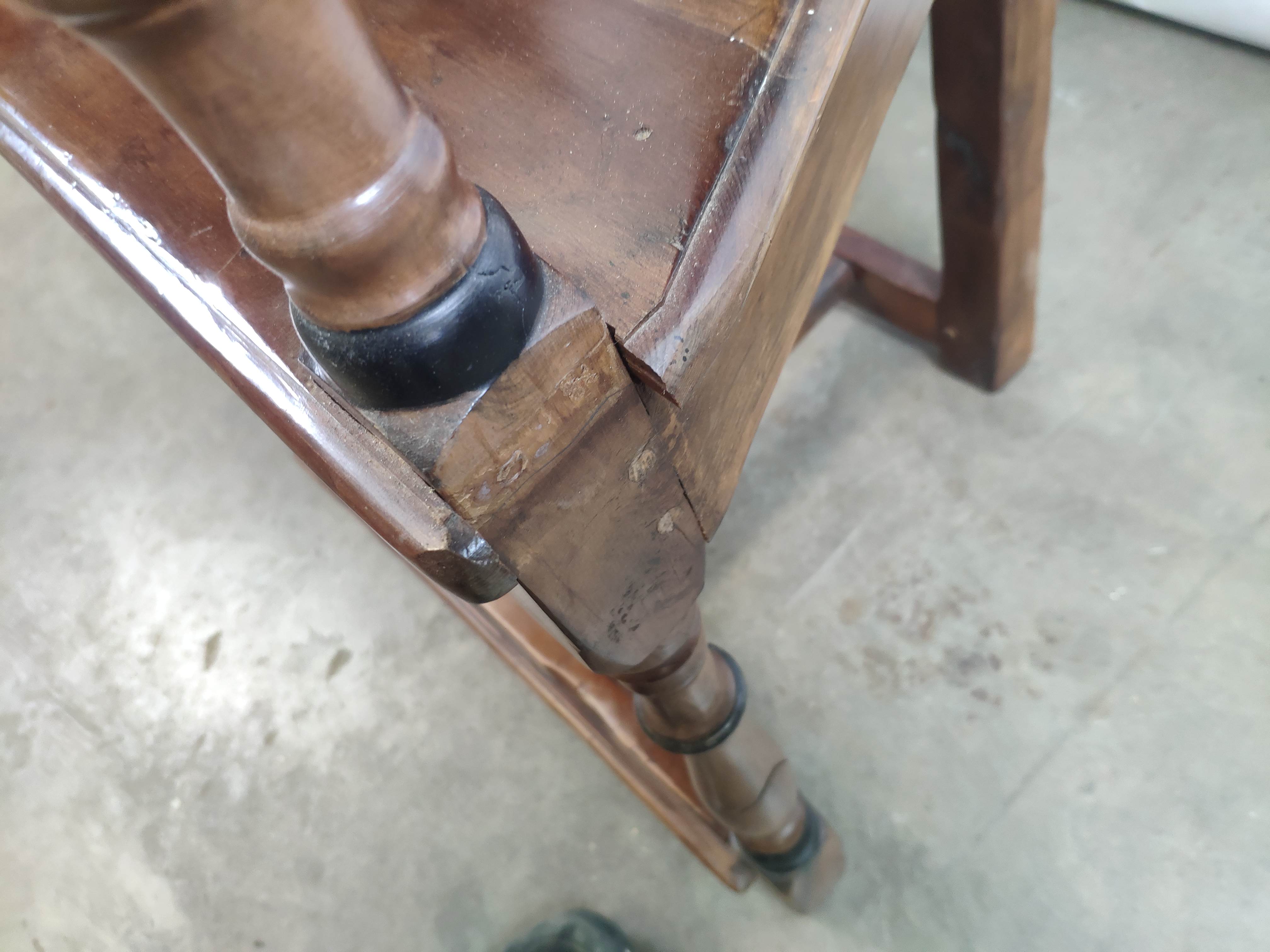Renaissance moulded walnut chairs