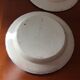 Set of 2 old painted terracotta plates enamelled