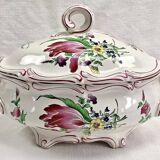 Luneville vegetable soup tureen, street lamp model