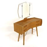 Scandinavian beech dressing table, Sweden, 1960