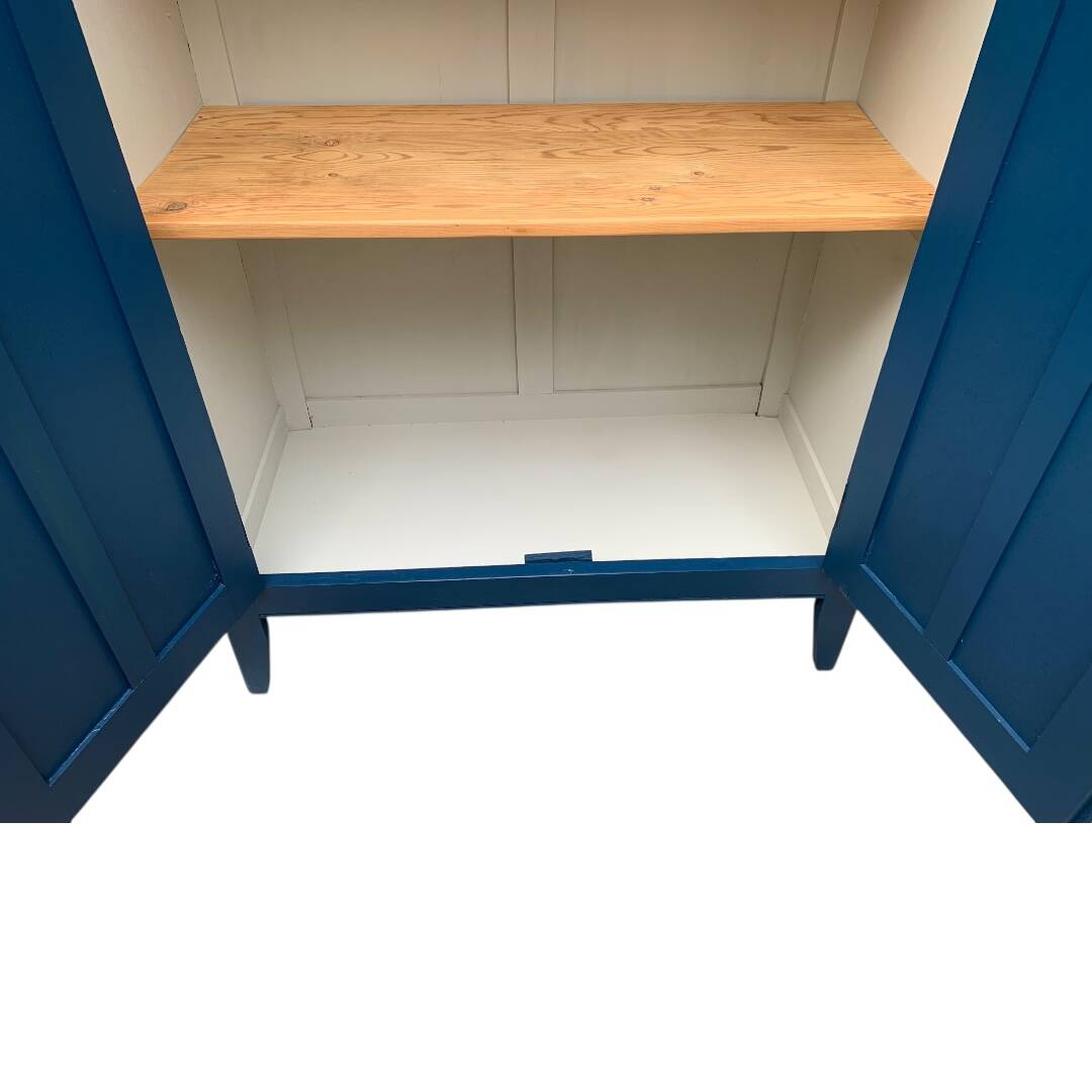 1940s Parisian blue paneled wardrobe