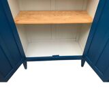 1940s Parisian blue paneled wardrobe