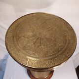 Oriental vintage pedestal table tea table