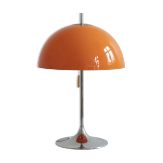 Orange mushroom Lamp by Frank Bentler