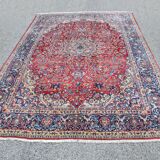 Grand tapis d'Orient Ancien Persan Iran Ispahan - Dim: 4.17 X 3.15 Mètres