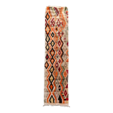 Moroccan Berber carpet Boujaad corridor with multicolored diamonds 338x76cm