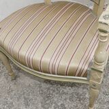 Pair of Directoire style cabriolet armchairs