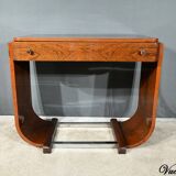 Walnut Console Desk, Art Deco – 1930