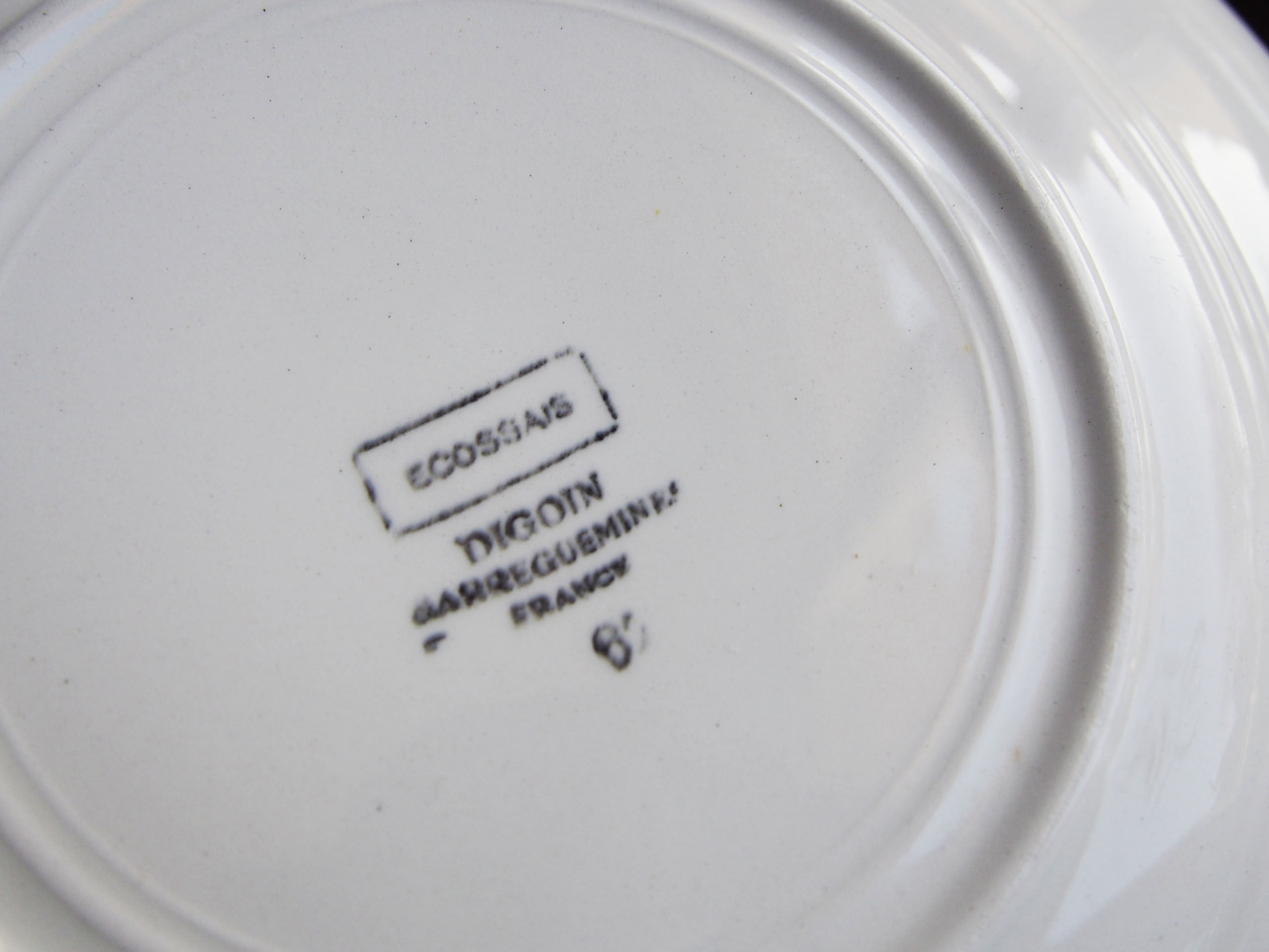 6 Digoin dessert plates