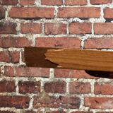 Teak veneer table with extensions