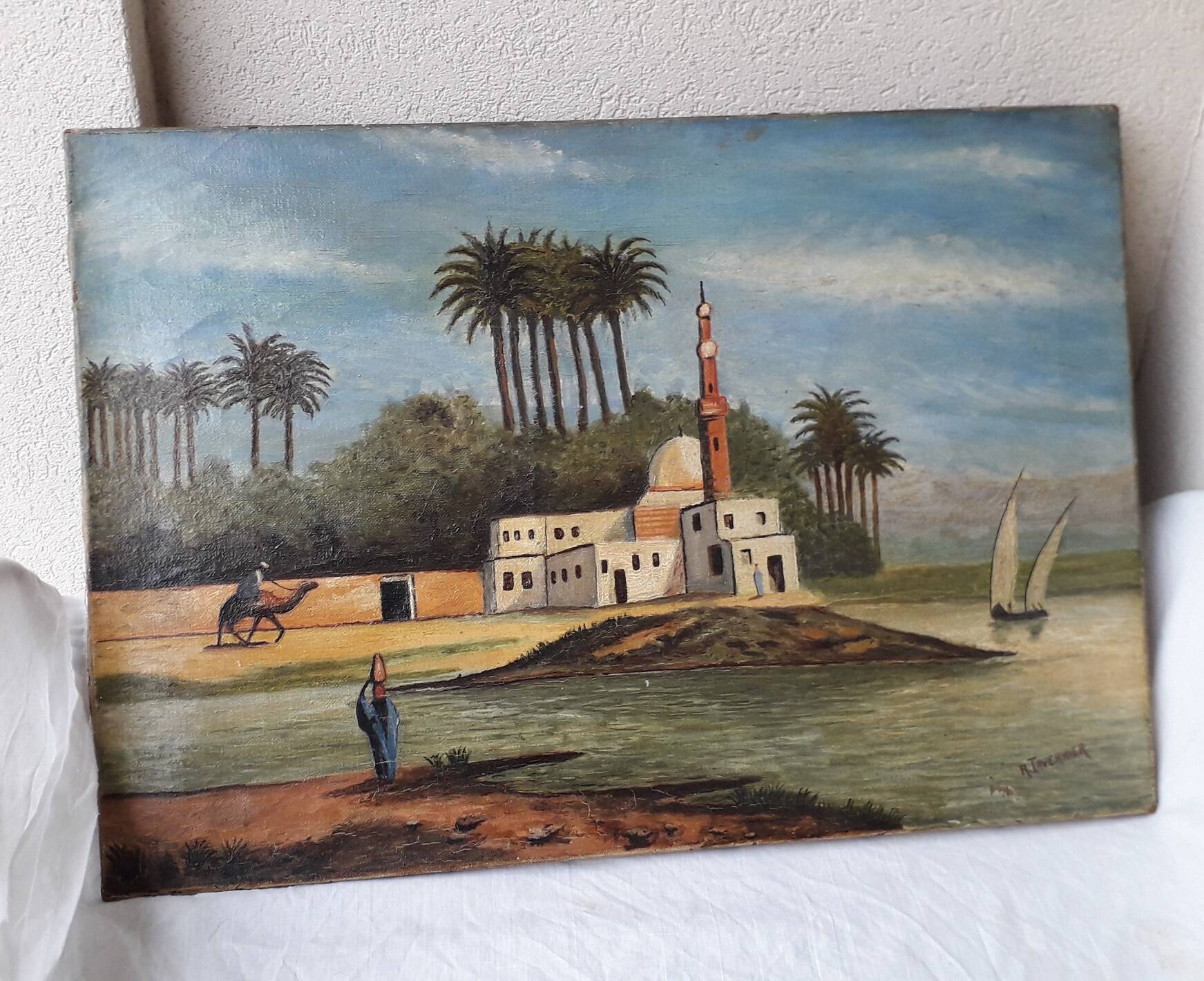 Signed orientalist painting
