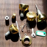 Brass door handles from the 60s