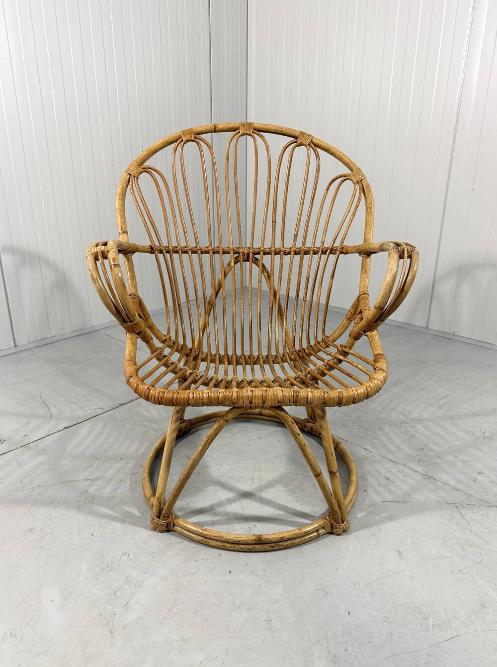Rattan chair by Rohé Noordwolde Netherlands 1960’s
