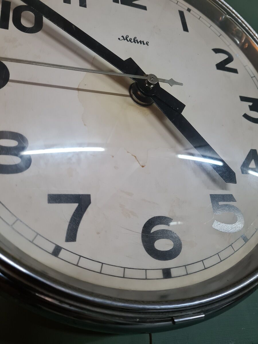Vintage german hehne wall clock 1950