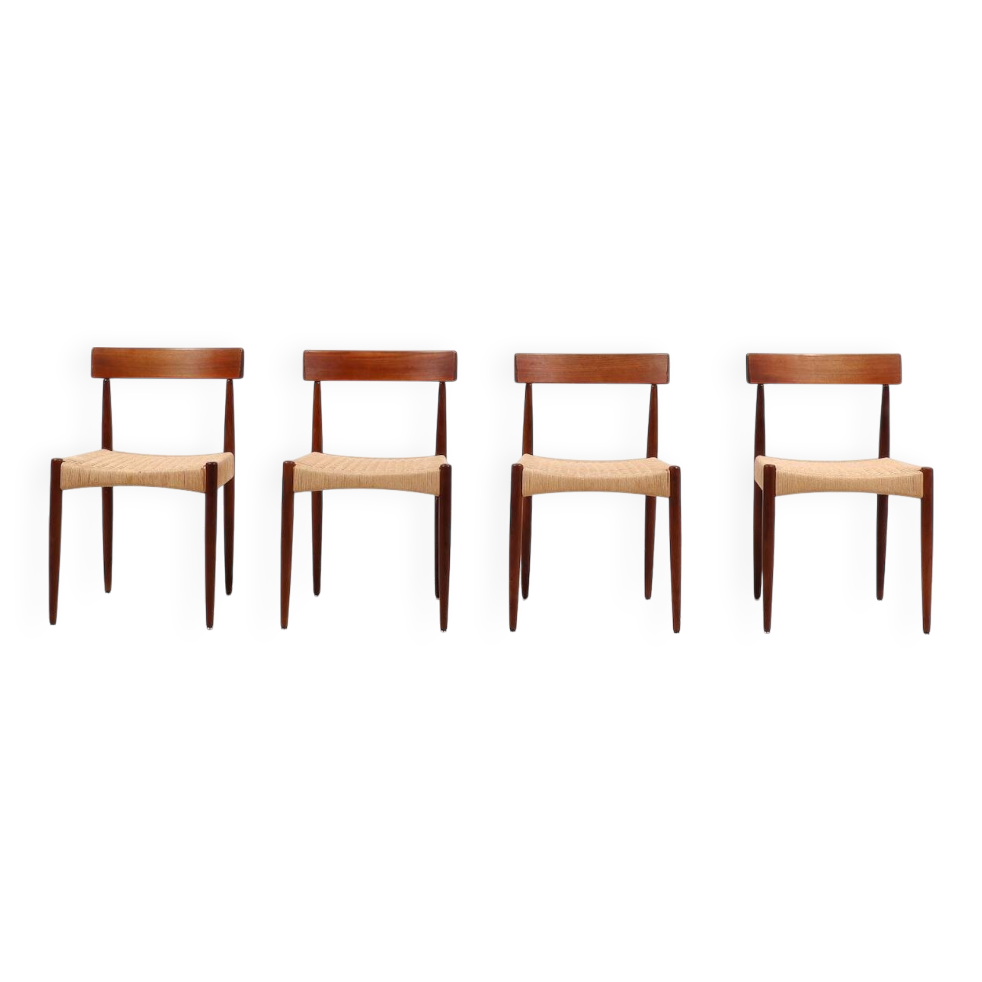 Set of 4 Teak Dining chairs by Arne Hovmand-Olsen for Mogens Kold