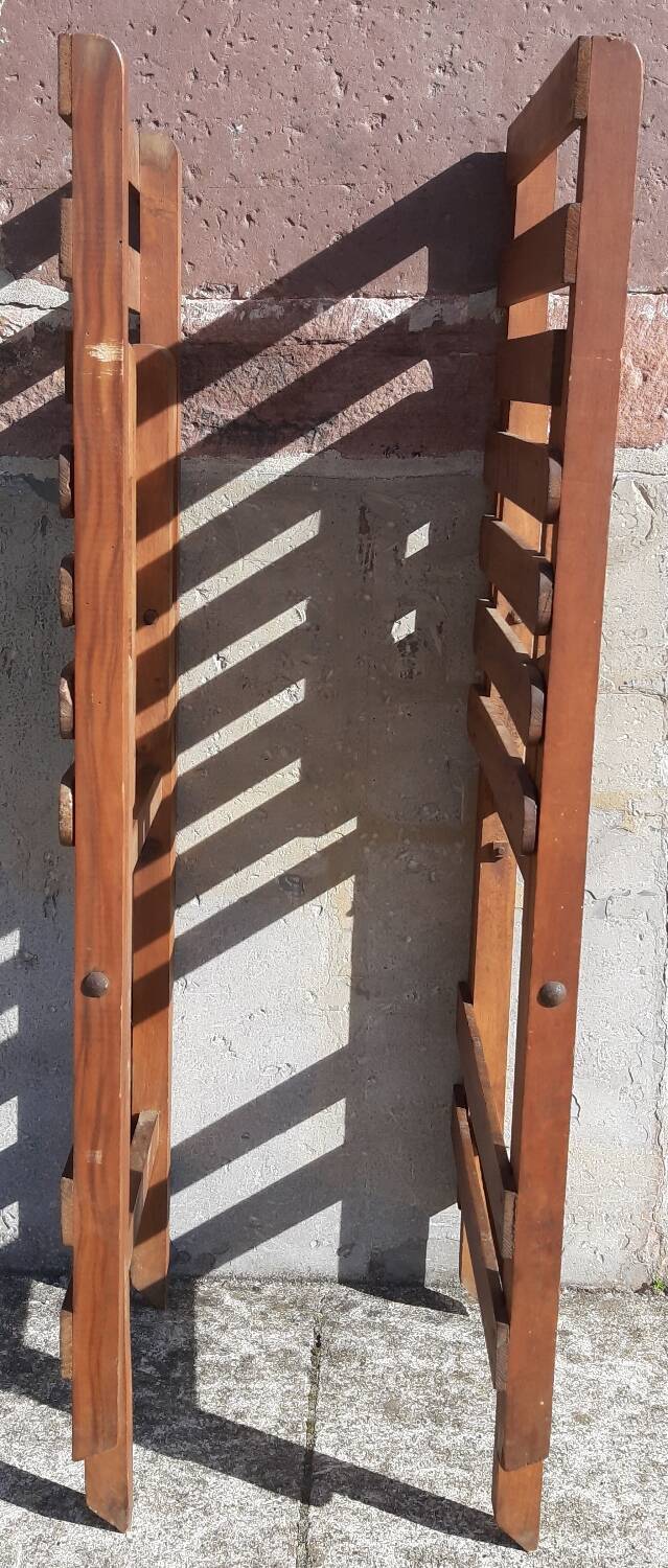 Chaises en bois pliables années 50