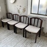 4 Scandinavian mahogany chairs