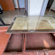 Double-sided administrative desk in oak.