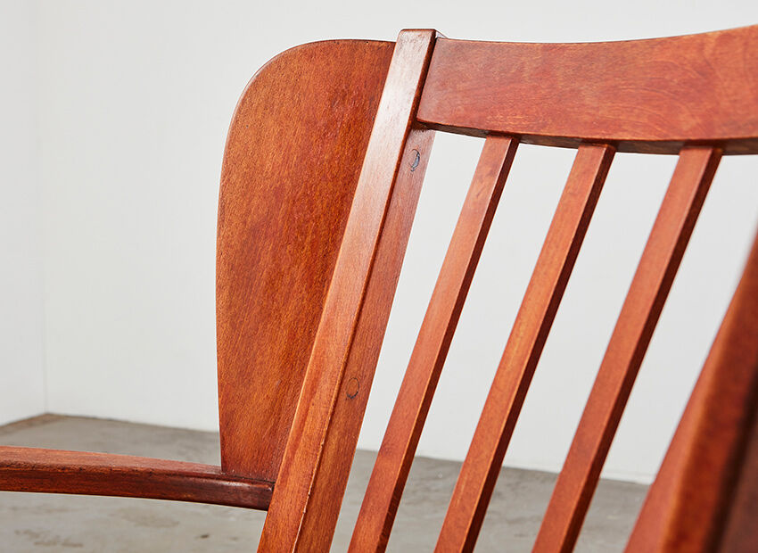 Christian E. Hansen pair of Canada easy chairs for Fritz Hansen Denmark 1940